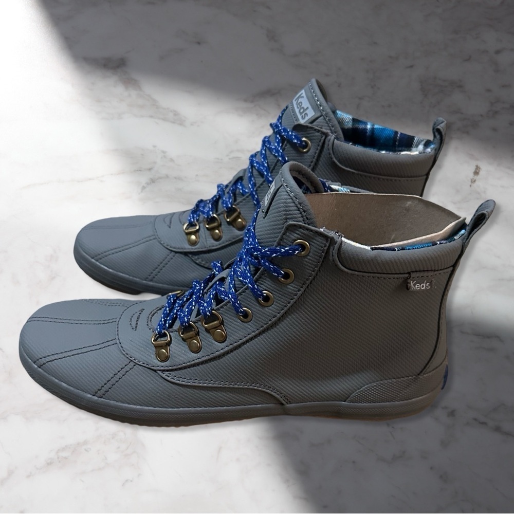 NIB Women’s KEDS Scout Boot II Water Resistant W/ Dream Foam Matte Gray Size 11 - Picture 5 of 12